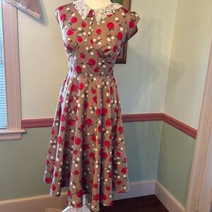 HELL BUNNY VIXEN APPLE SWING DRESS